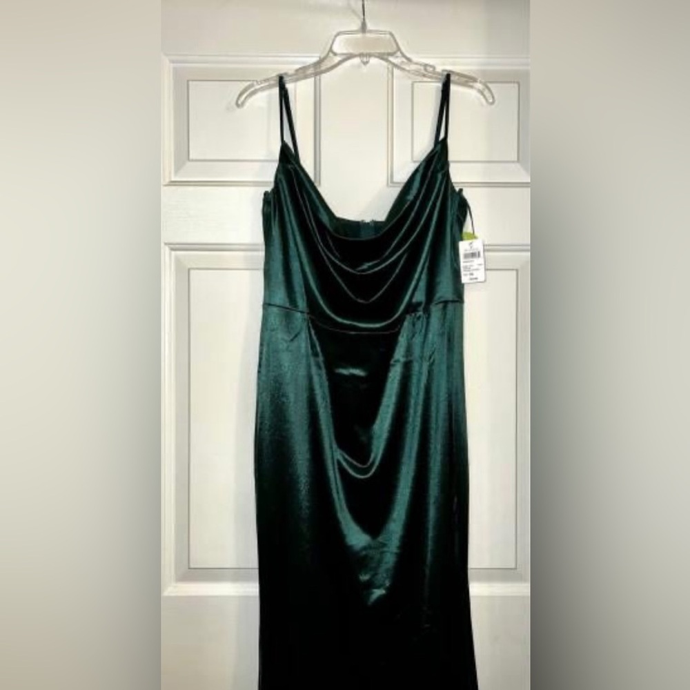 Satin Mermaid Green Dress